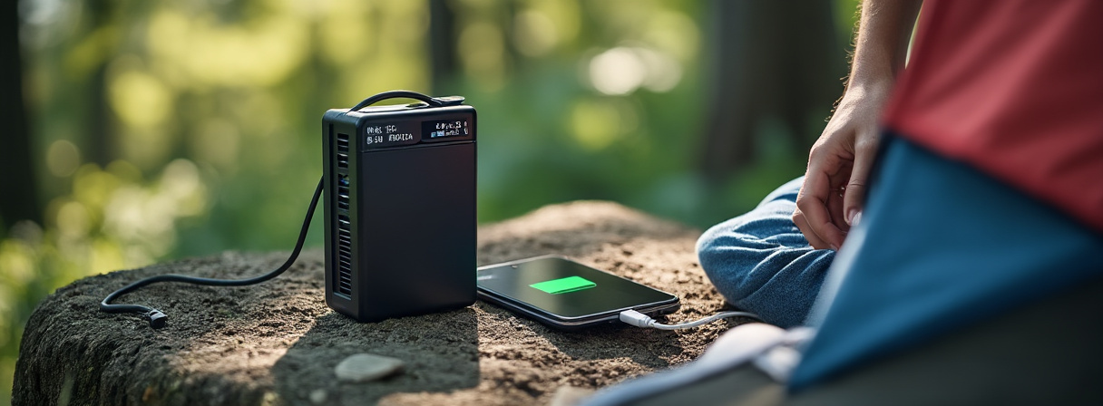 Mittelgroße mobile Stromversorgung für Camping und Grundversorgung